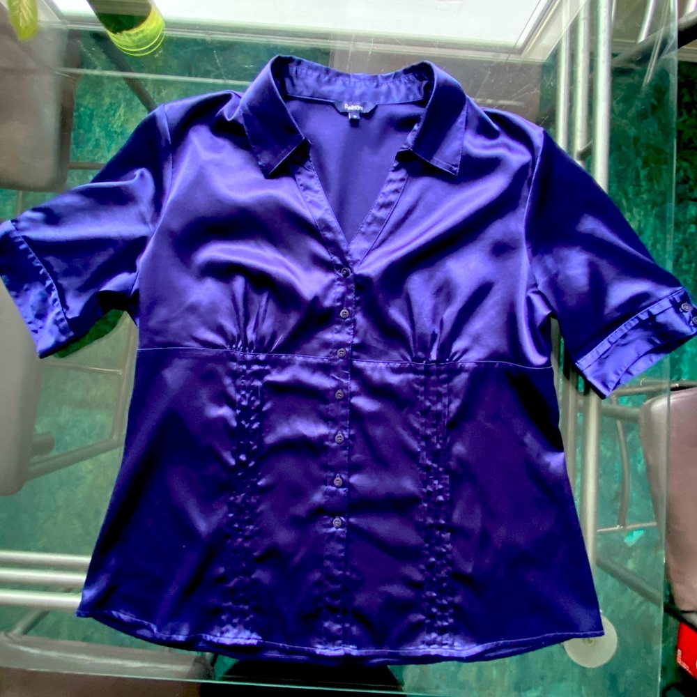 Purple Reitmans Satin like Blouse